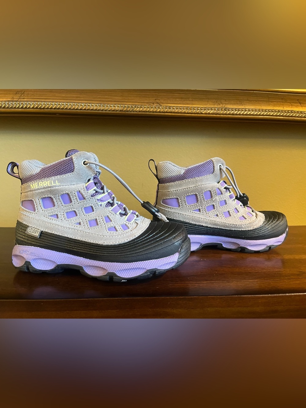 Merrell Thermo Shiver 2.0 Kids 11 Boots Purple Gray Waterproof Winter Hiking